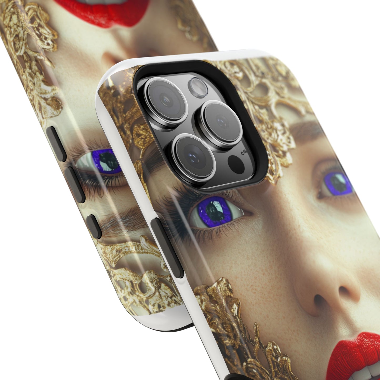 iPhone Case - Purple Eyes Fashion Editorial Art Design