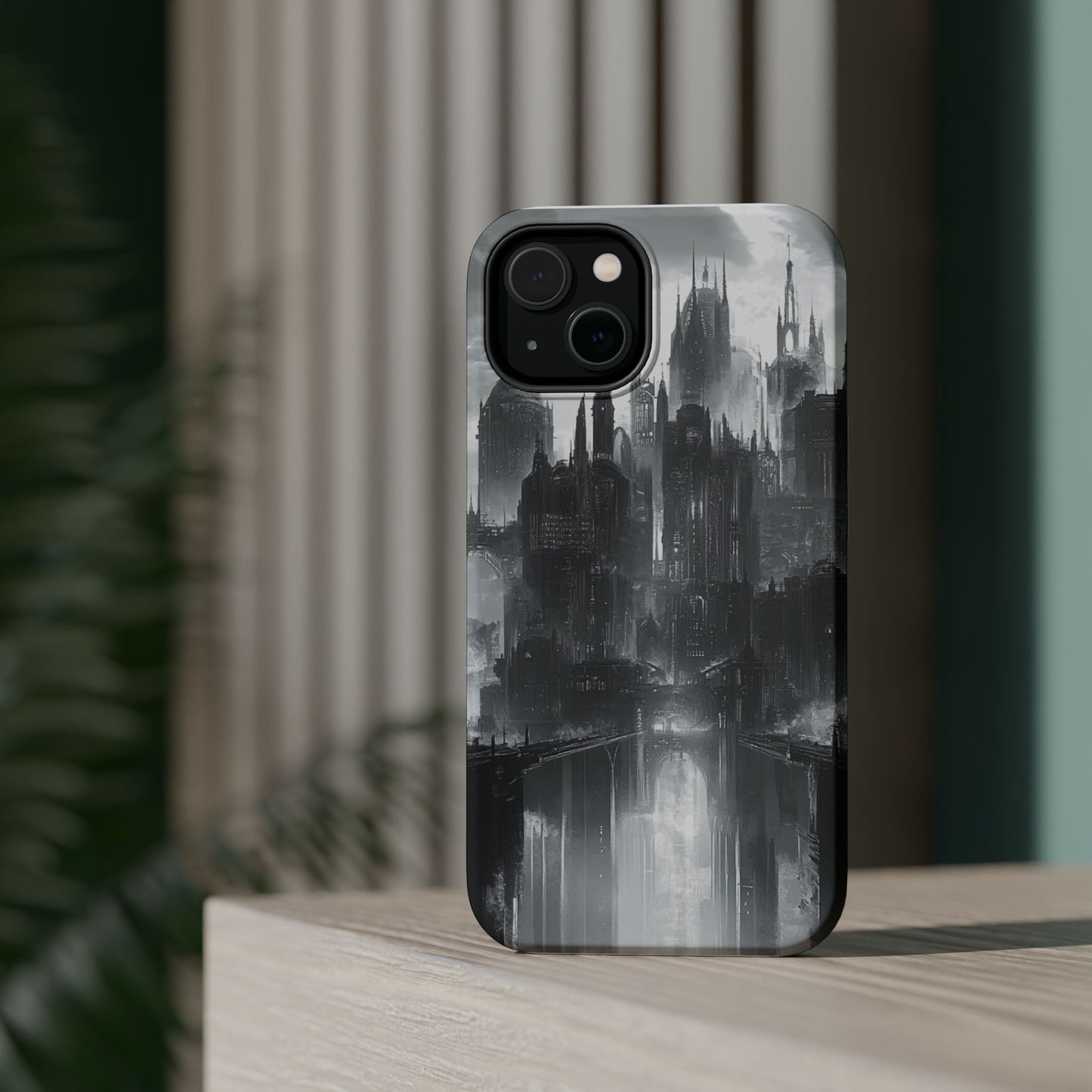 iPhone Magnetic Tough Case - Futuristic Gotham Design by Moxie Jay