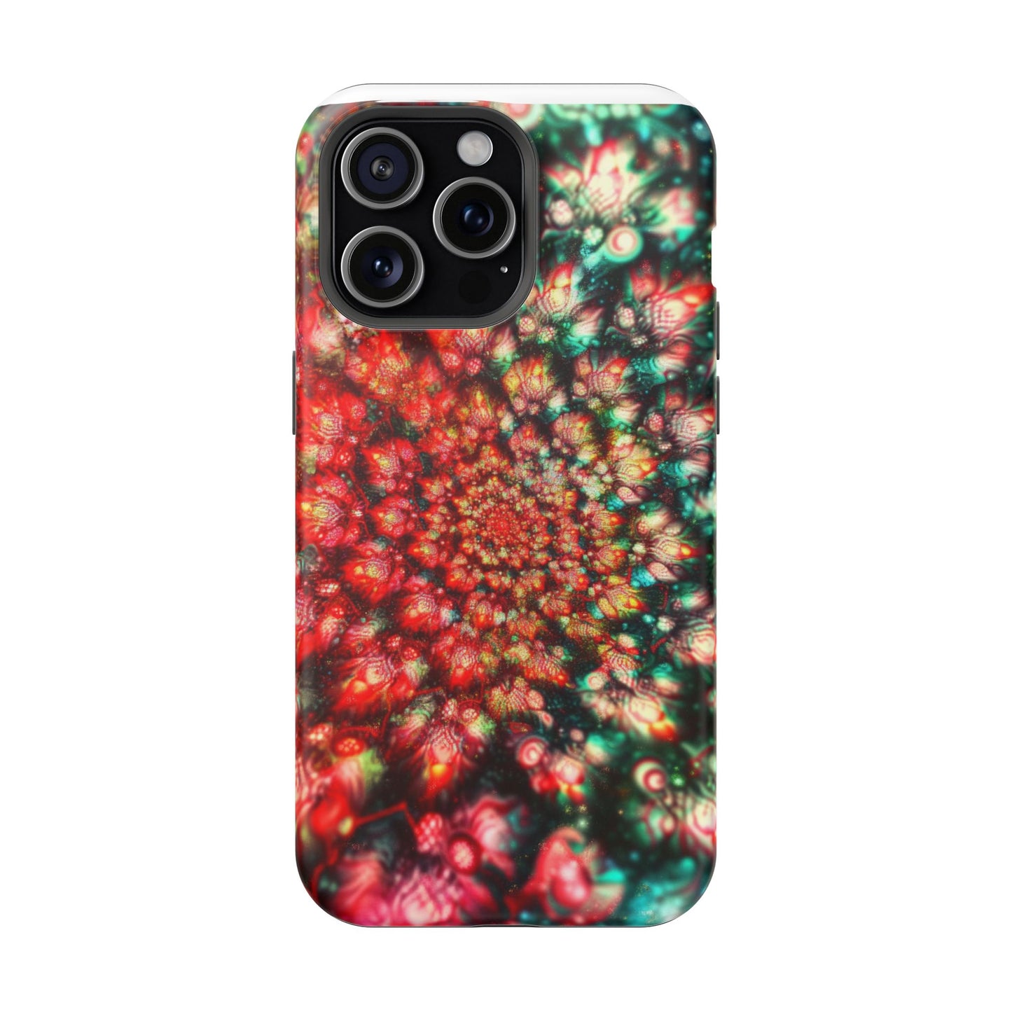 Luxurious Magnetic Wireless Charging Tough iPhone Case - "Psychedelic Dreams" by Moxie-Jay
