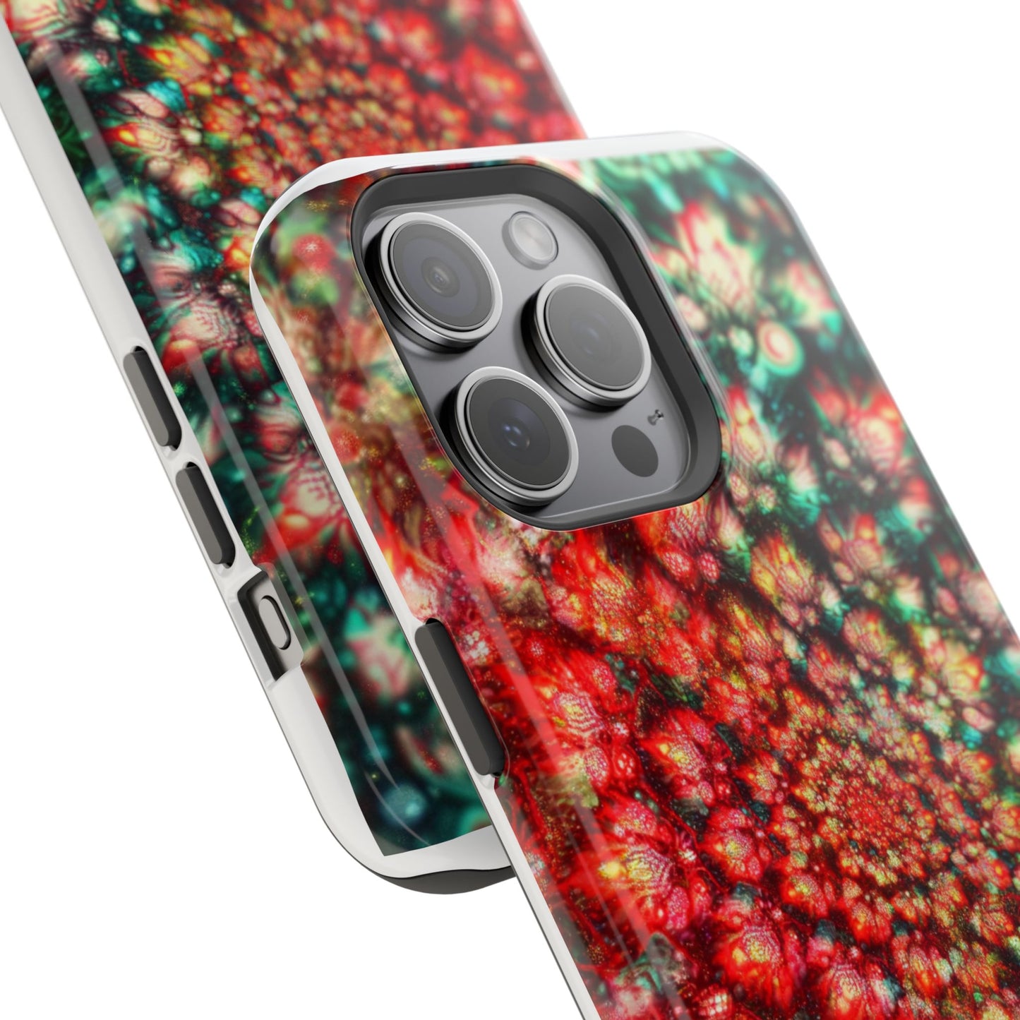 Luxurious Magnetic Wireless Charging Tough iPhone Case - "Psychedelic Dreams" by Moxie-Jay