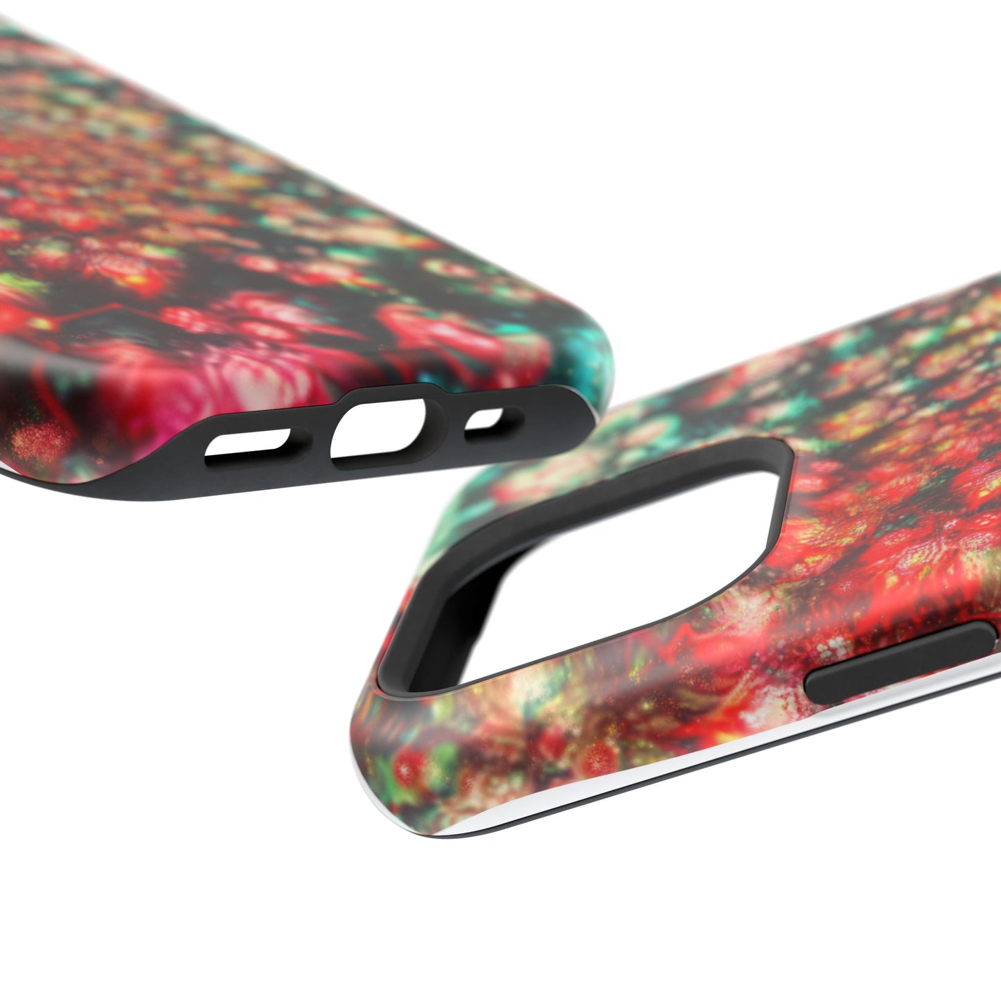 Luxurious Magnetic Wireless Charging Tough iPhone Case - "Psychedelic Dreams" by Moxie-Jay