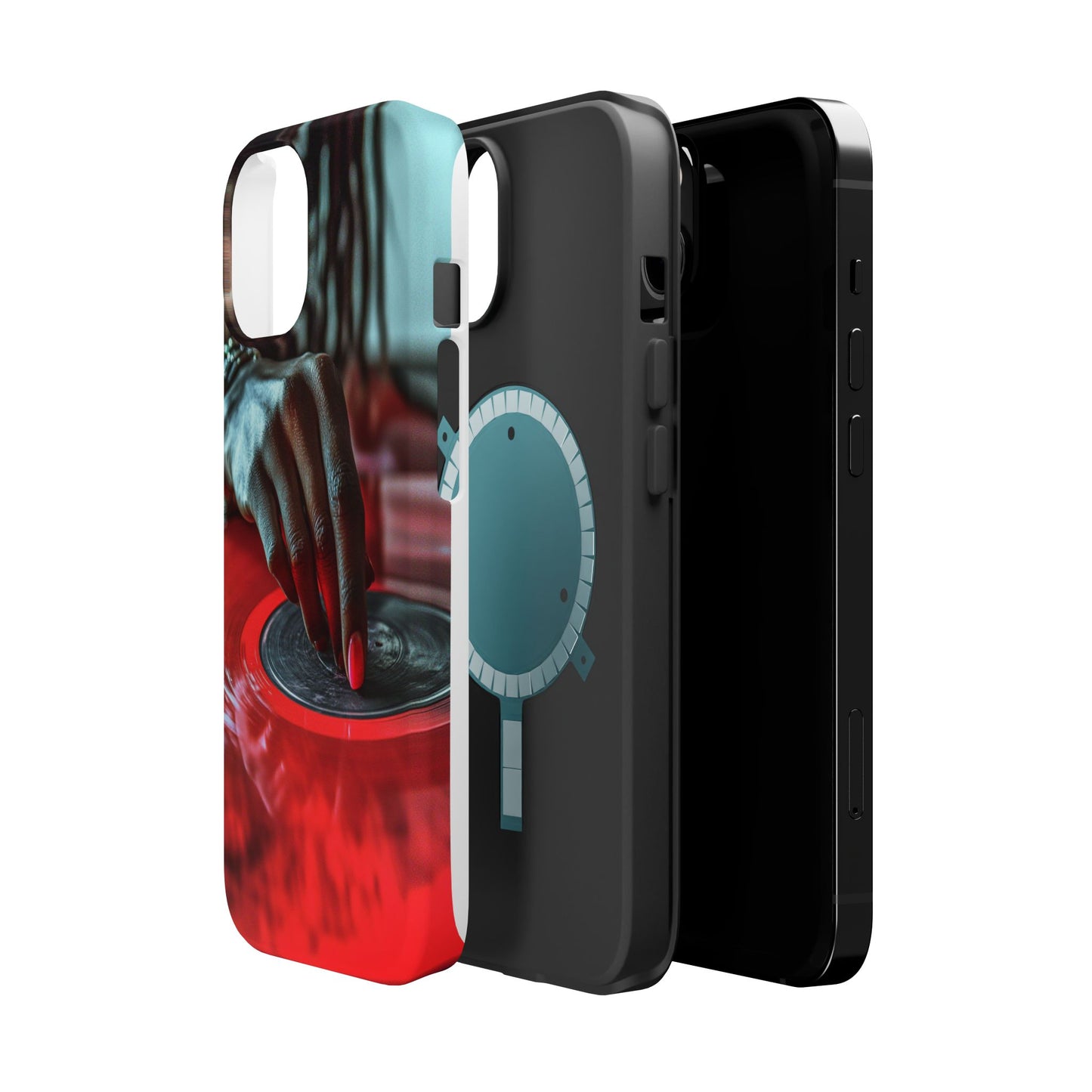 Luxurious MagSafe® Compatible iPhone Case - "Vinyl Groove" by Moxie-Jay