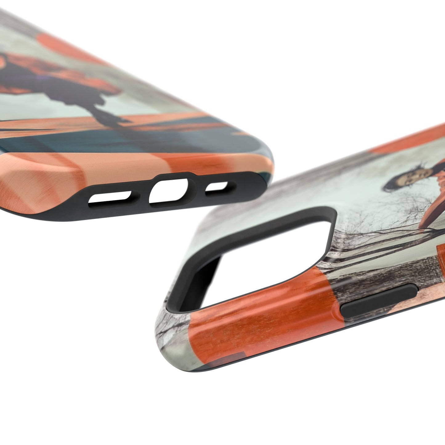 Tough iPhone Case - 'Floating Grace' Abstract Art