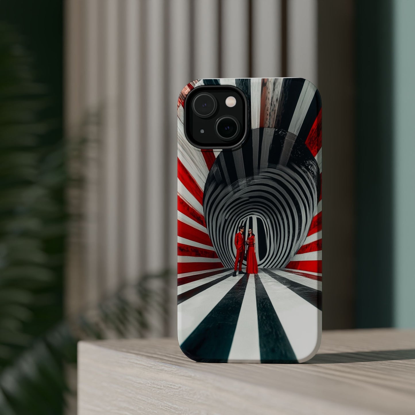 Cosmic Vortex" Luxury Magnetic Wireless Charging iPhone Case by Moxie Jay