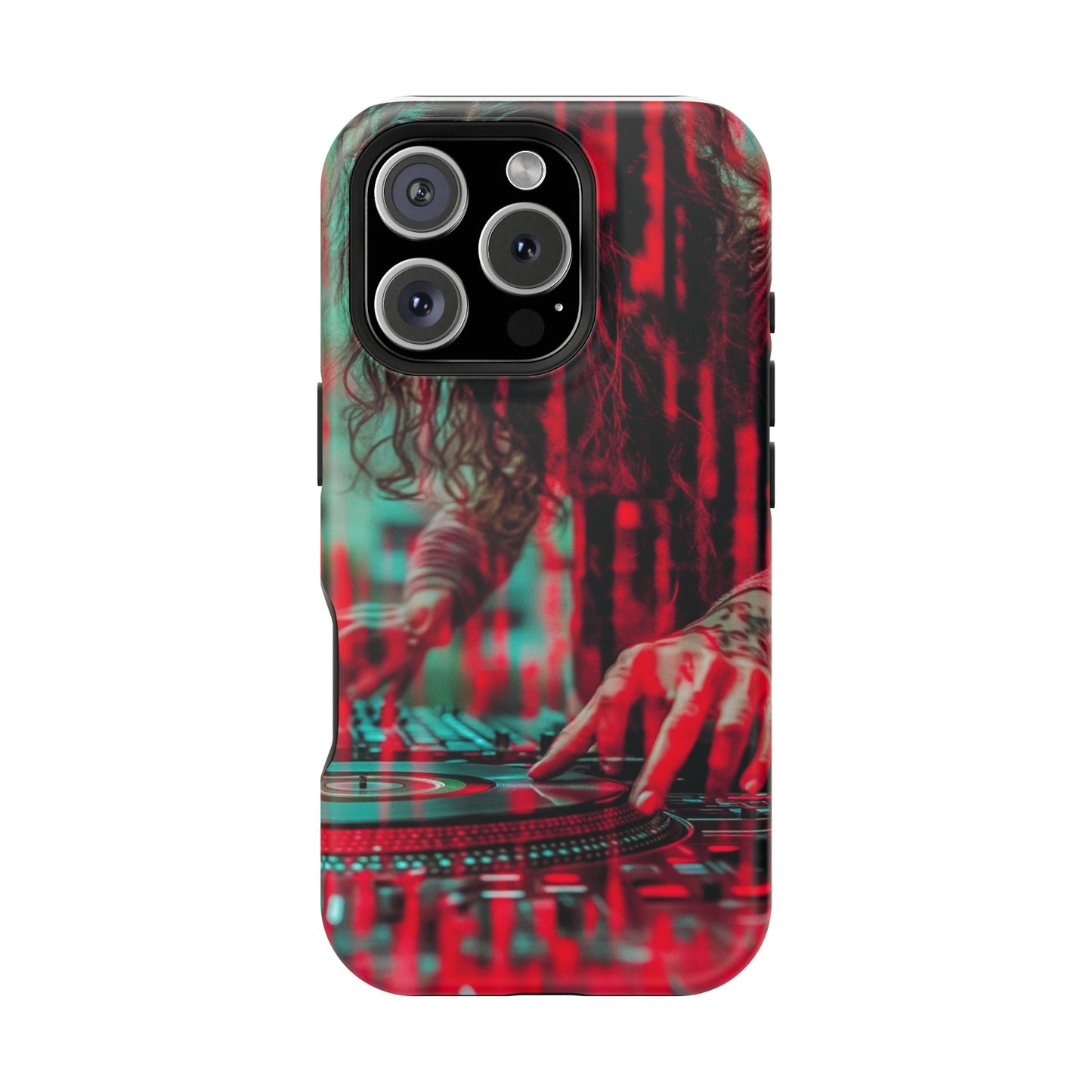 "Vinyl Virtuoso" Luxury Magnetic Wireless Charging iPhone Case by Moxie Jay
