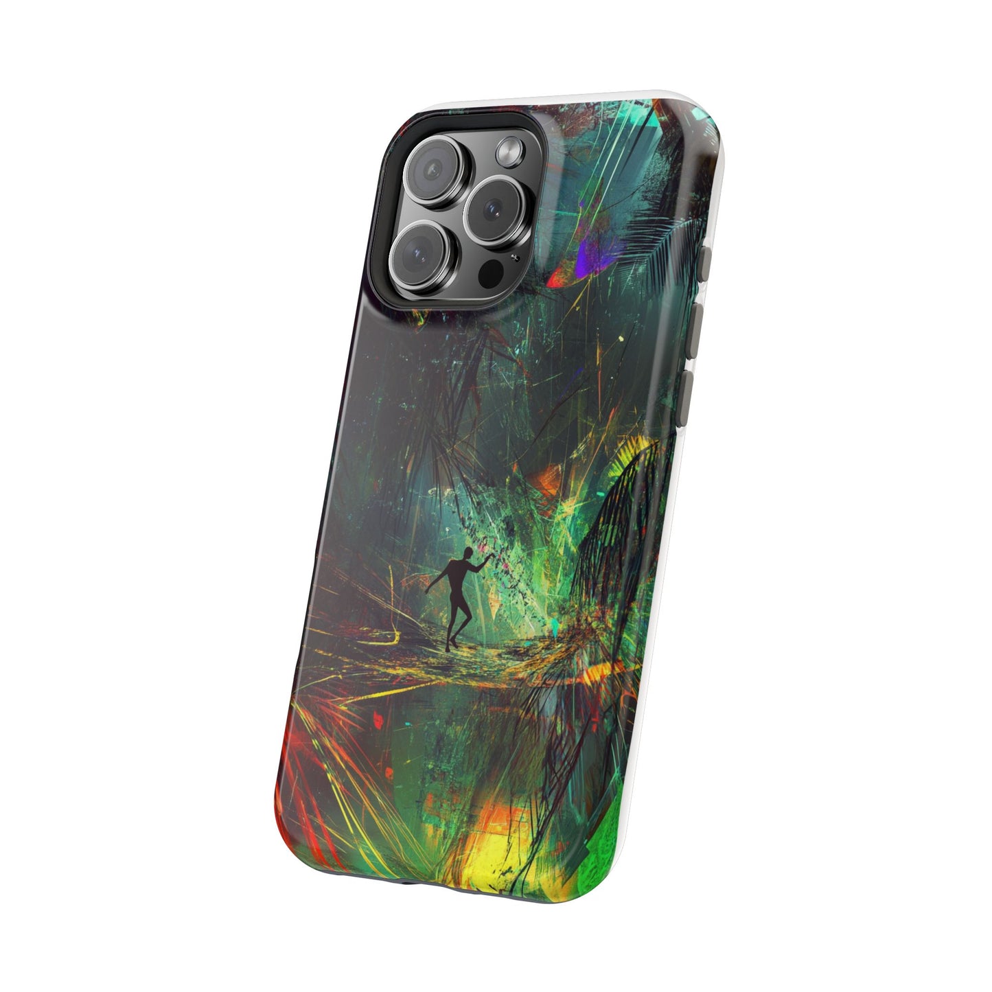 Phone Case with Abstract Art by moxie-jay