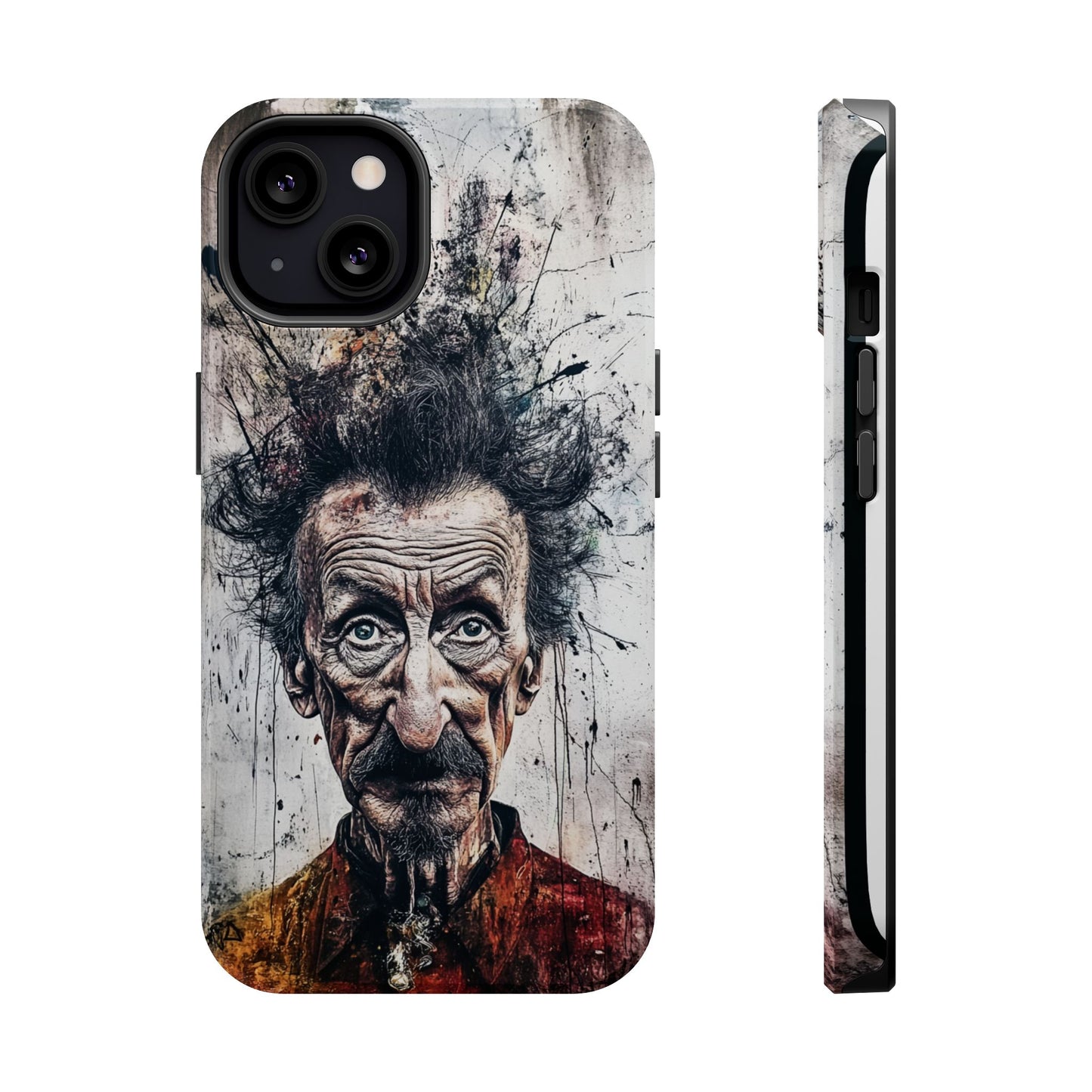 Luxurious Magnetic Wireless Charging Tough iPhone Case - "Demonic Dali" by Moxie-Jay