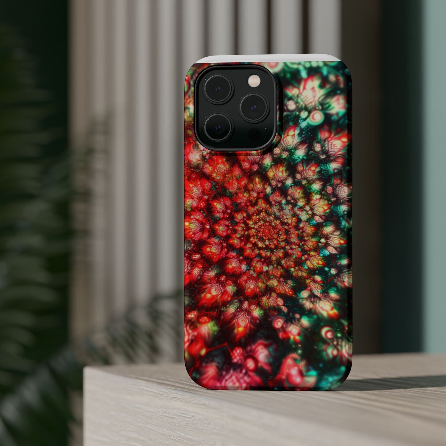 Luxurious Magnetic Wireless Charging Tough iPhone Case - "Psychedelic Dreams" by Moxie-Jay