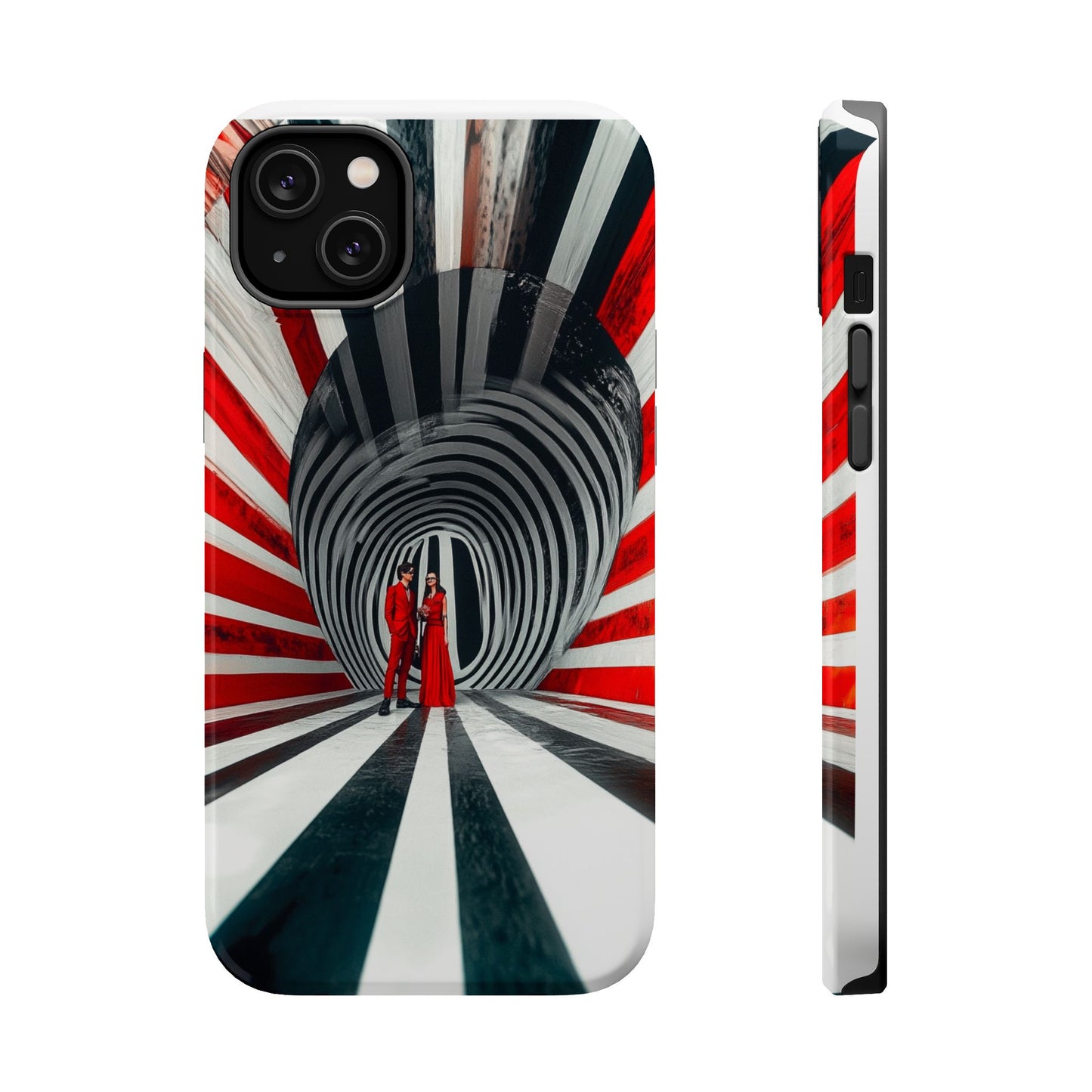 Cosmic Vortex" Luxury Magnetic Wireless Charging iPhone Case by Moxie Jay