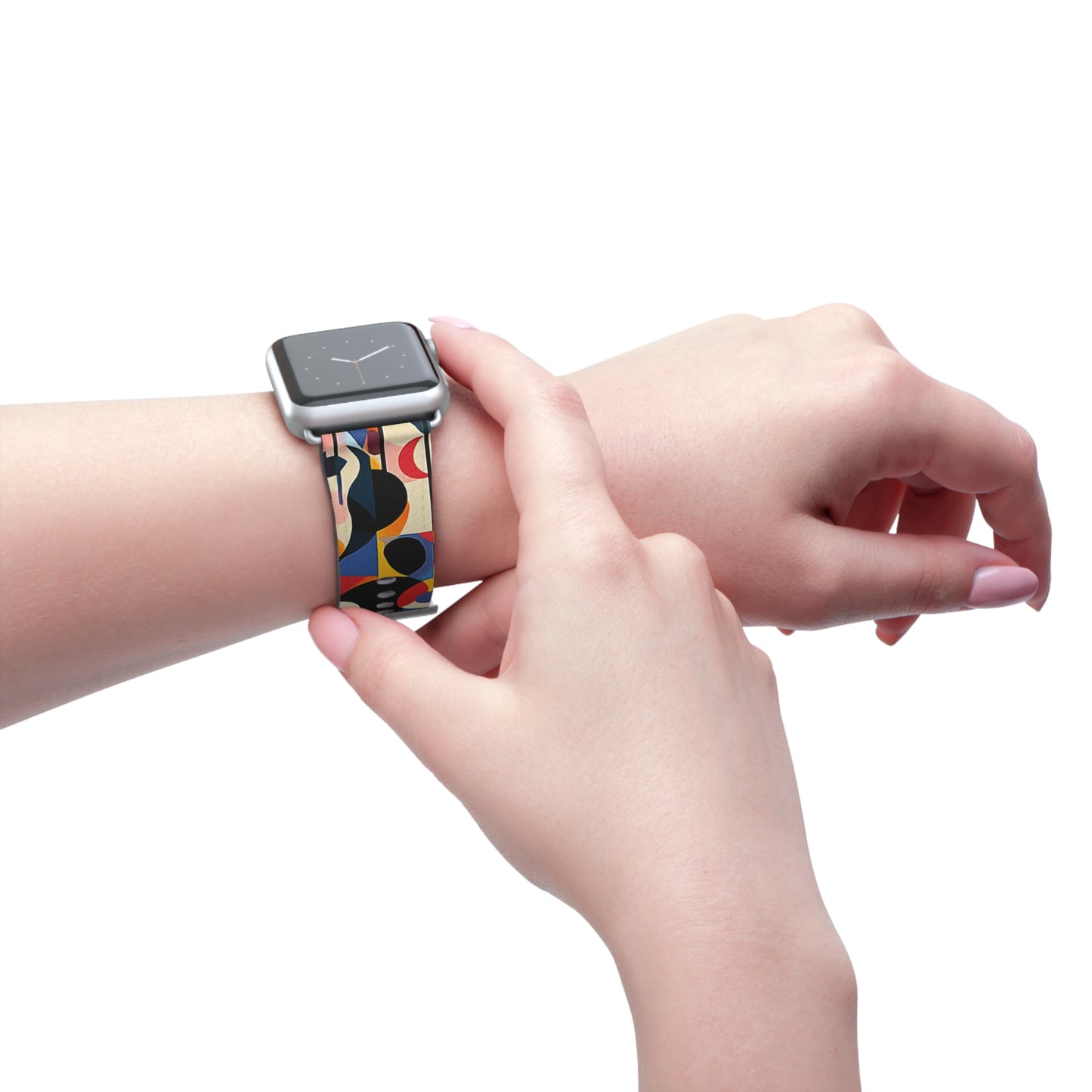 Colorful Geometric Watch Band – Stylish Accessory for Any Occasion