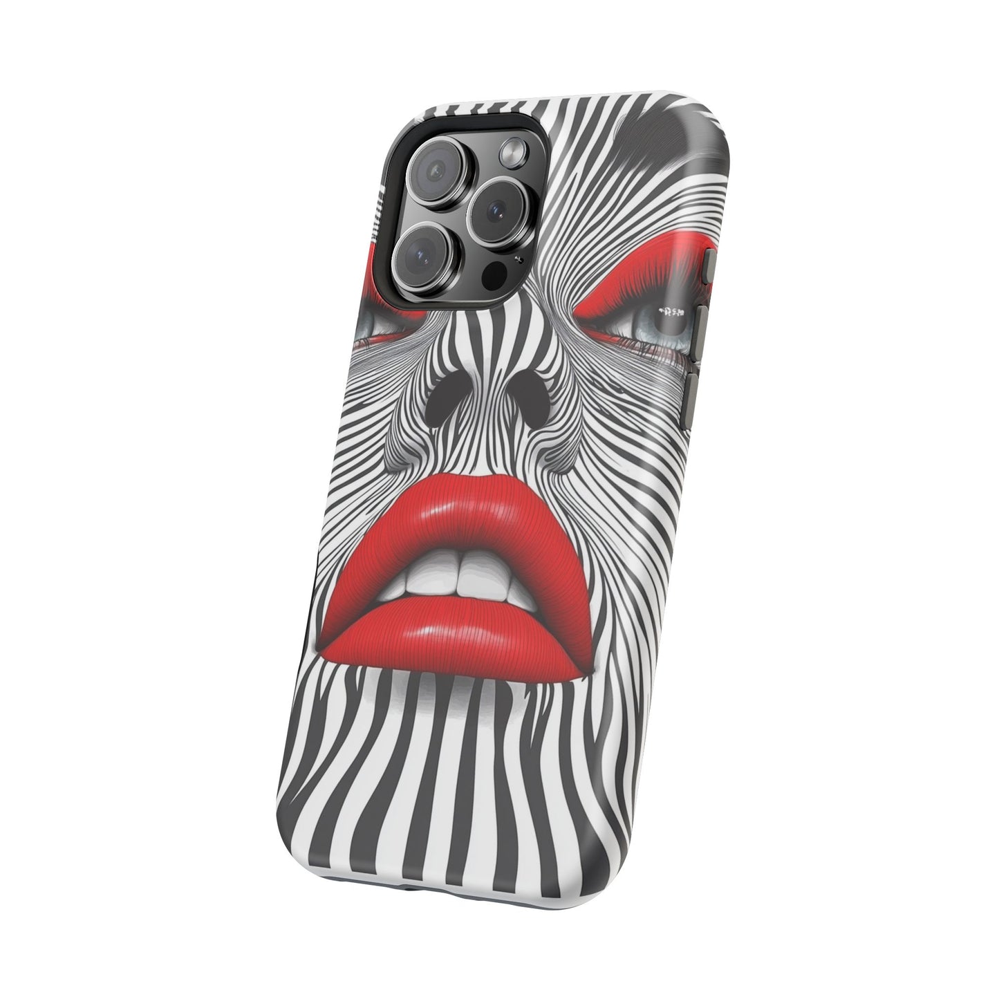 Bold Magnetic Tough Case with Striking Lip Design