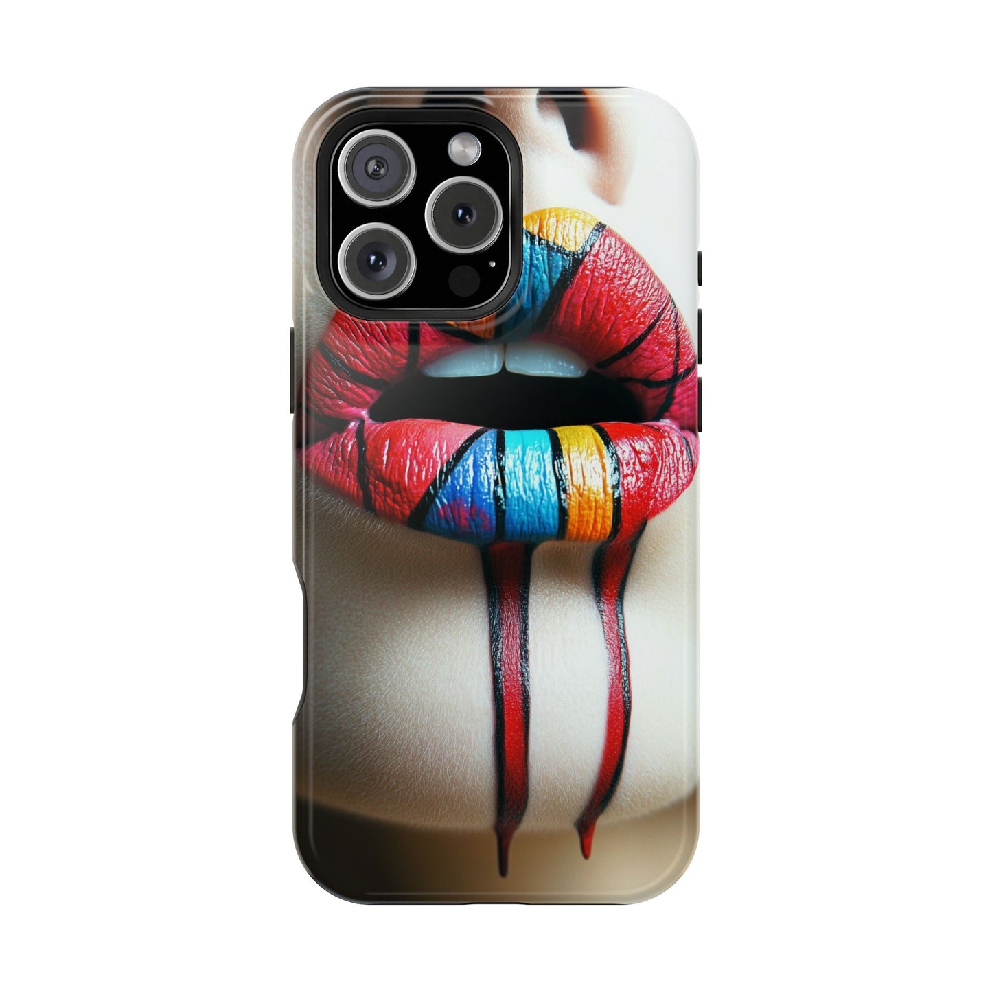 Phone Cases - Vibrant Lip Art Stylish Phone Protection by Moxie-Jay