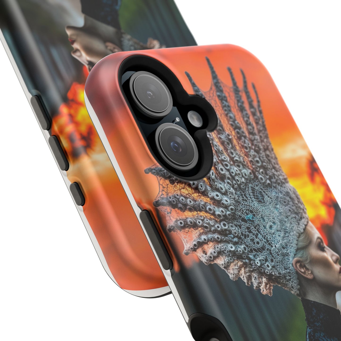 Sunset Goddess" Magnetic Wireless Charging iPhone Case by Moxie Jay