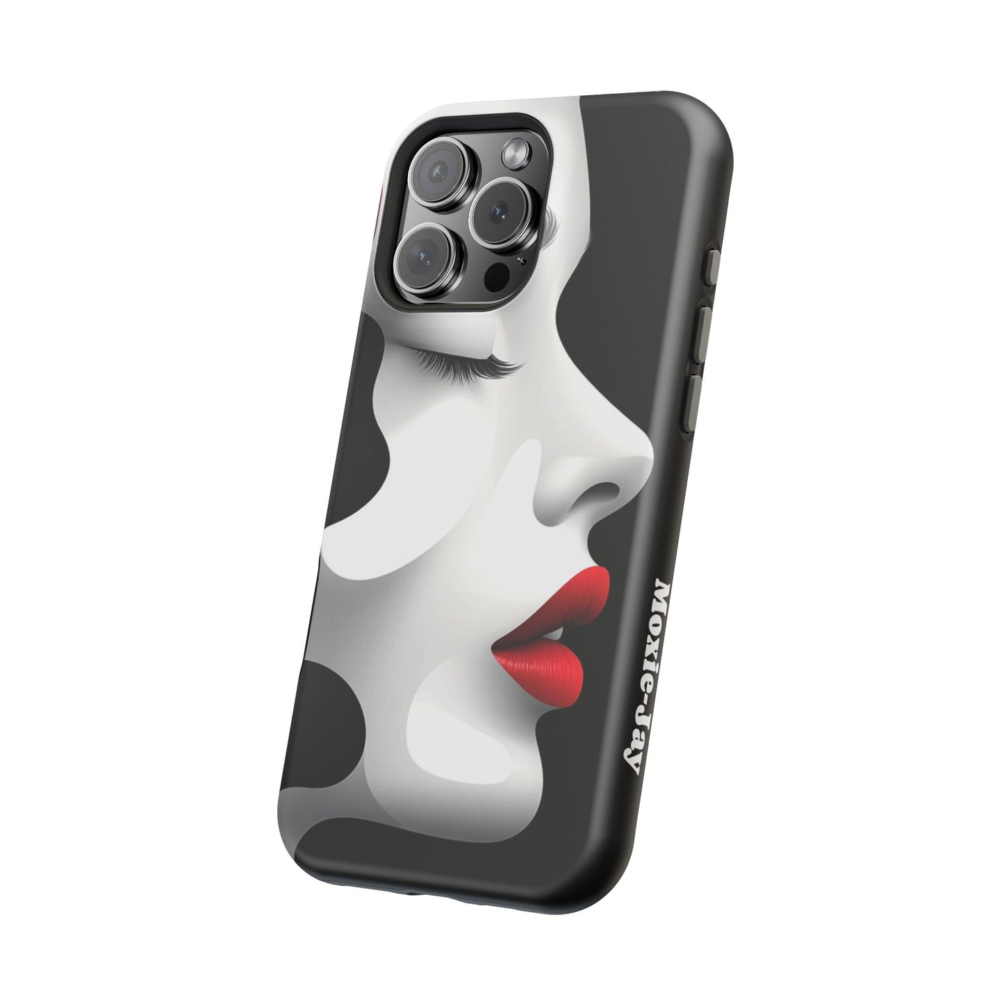 Artistic Magnetic Tough Case - Chic Face Design for iPhone