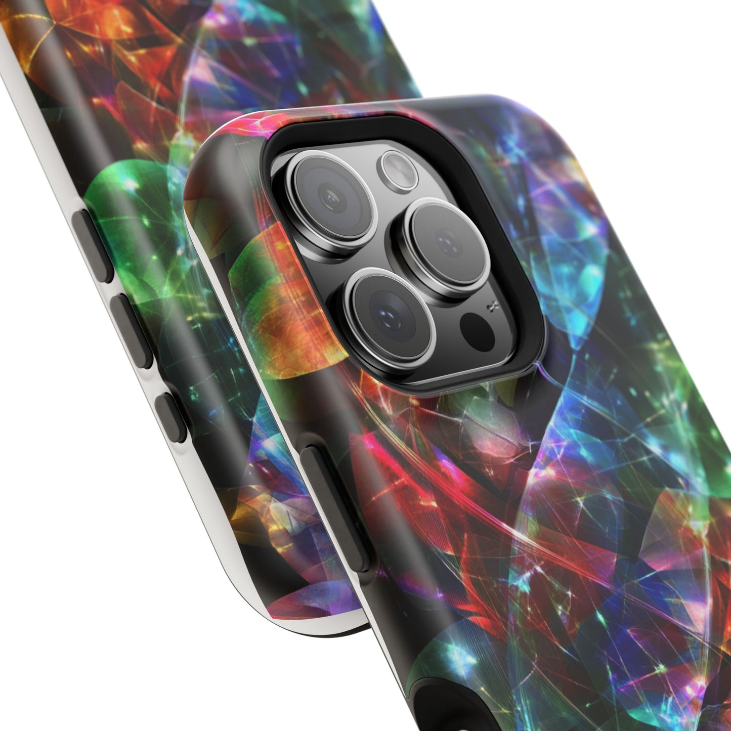 iPhone Case with Neon Colors Art by Moxie-Jay