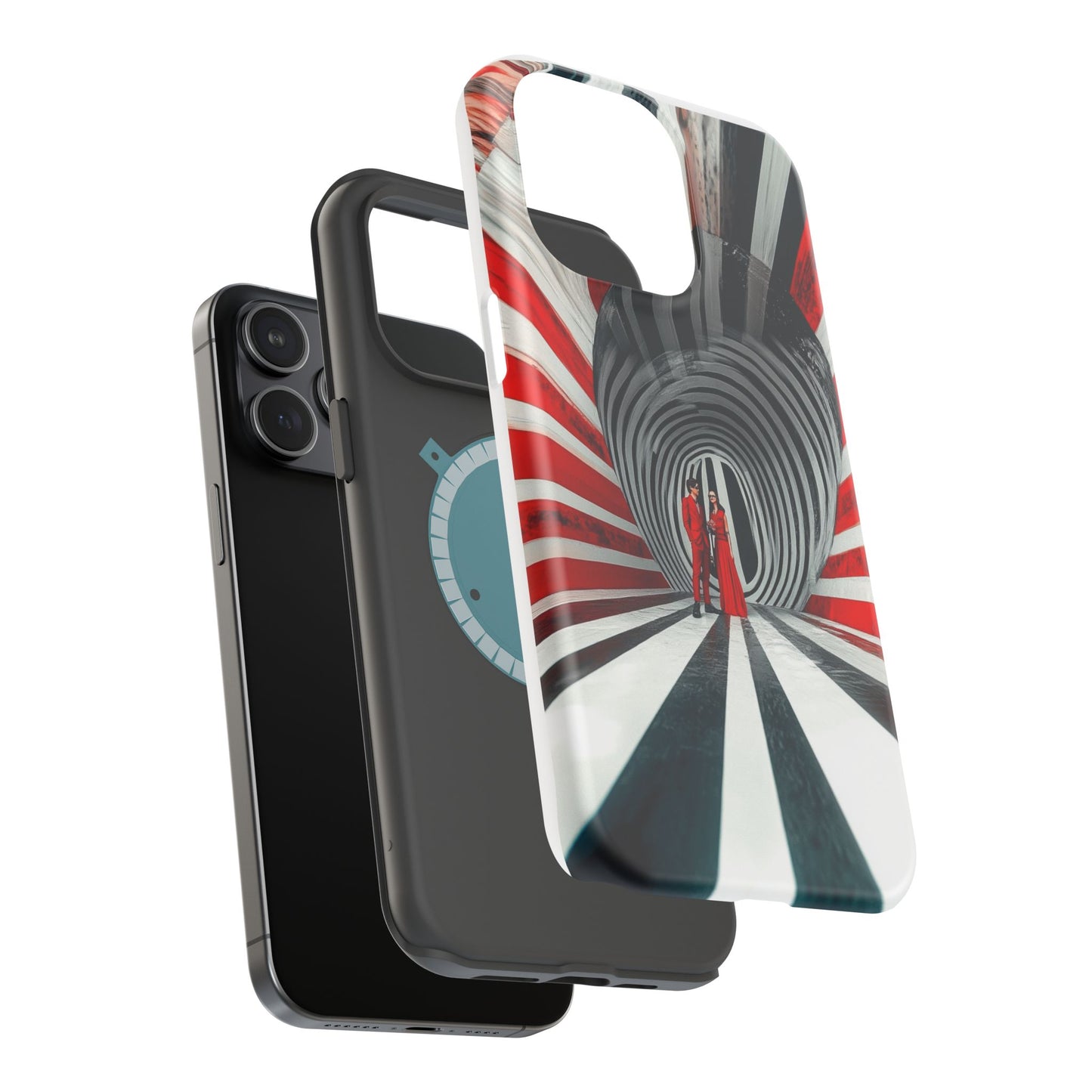 Cosmic Vortex" Luxury Magnetic Wireless Charging iPhone Case by Moxie Jay