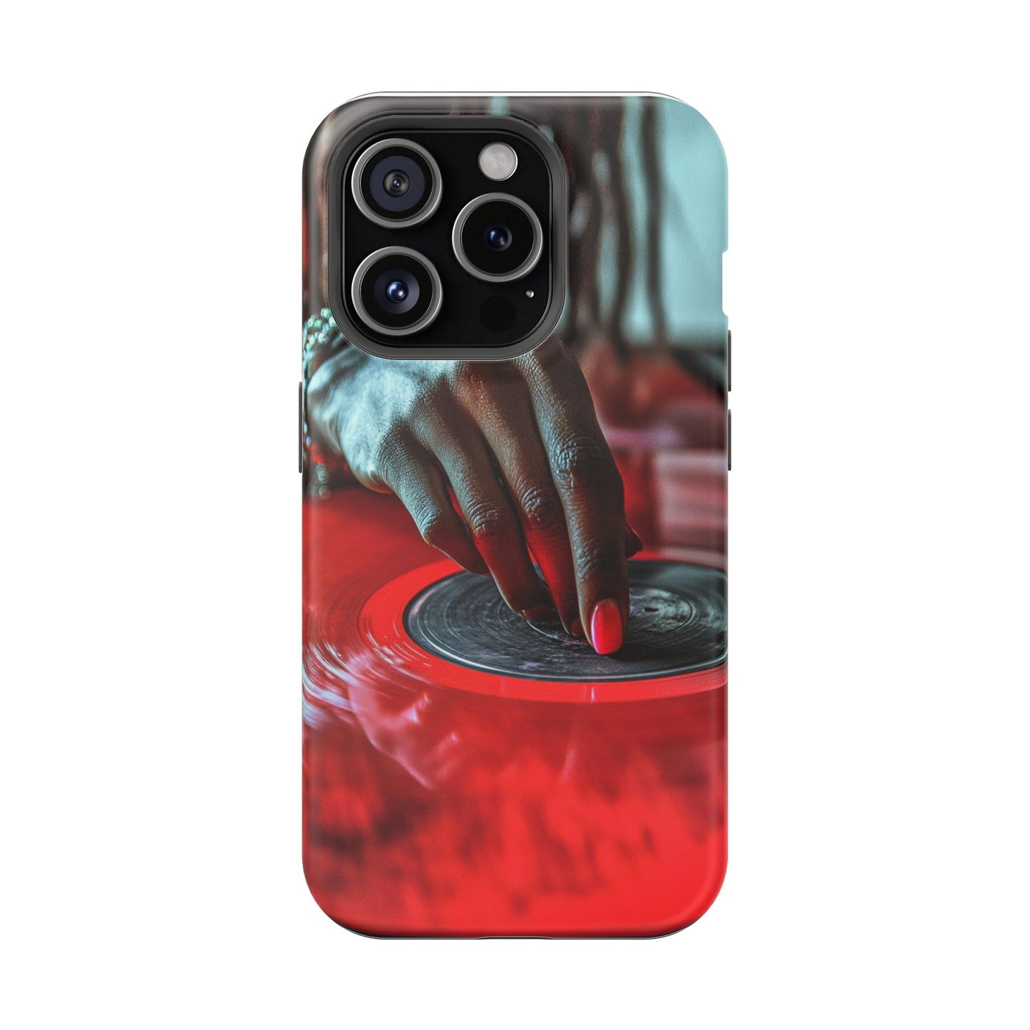 Luxurious MagSafe® Compatible iPhone Case - "Vinyl Groove" by Moxie-Jay