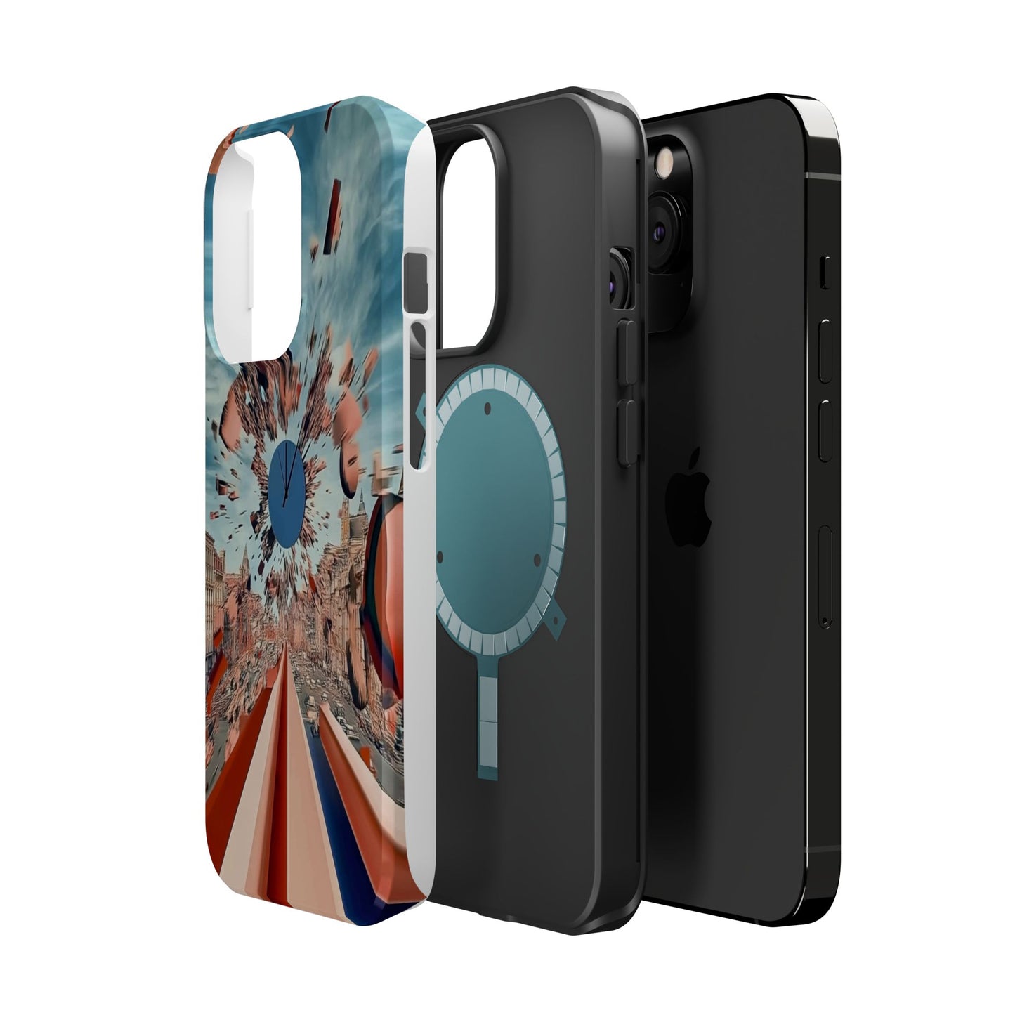 Phone Case with 'World at 10000 MPH' Art by Moxie Jay