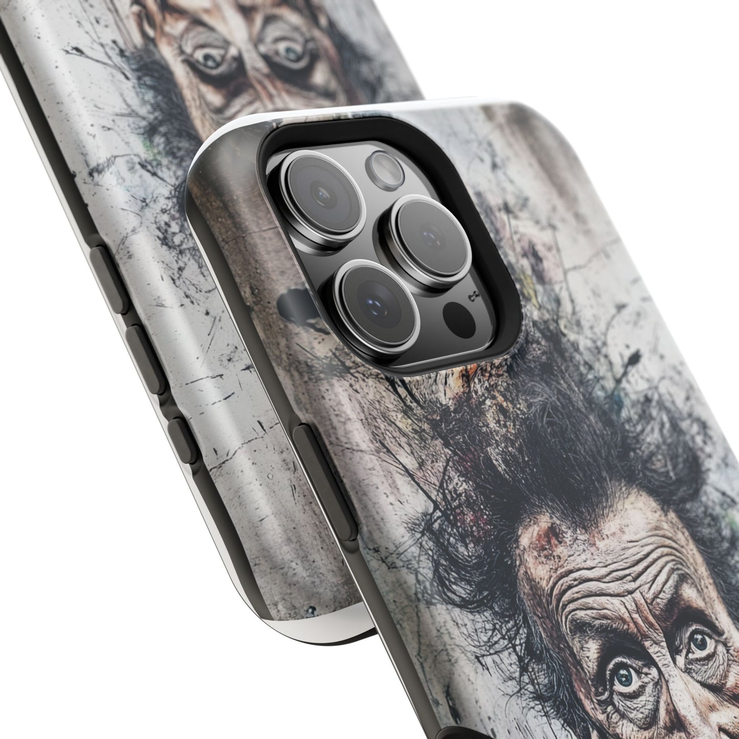 Luxurious Magnetic Wireless Charging Tough iPhone Case - "Demonic Dali" by Moxie-Jay