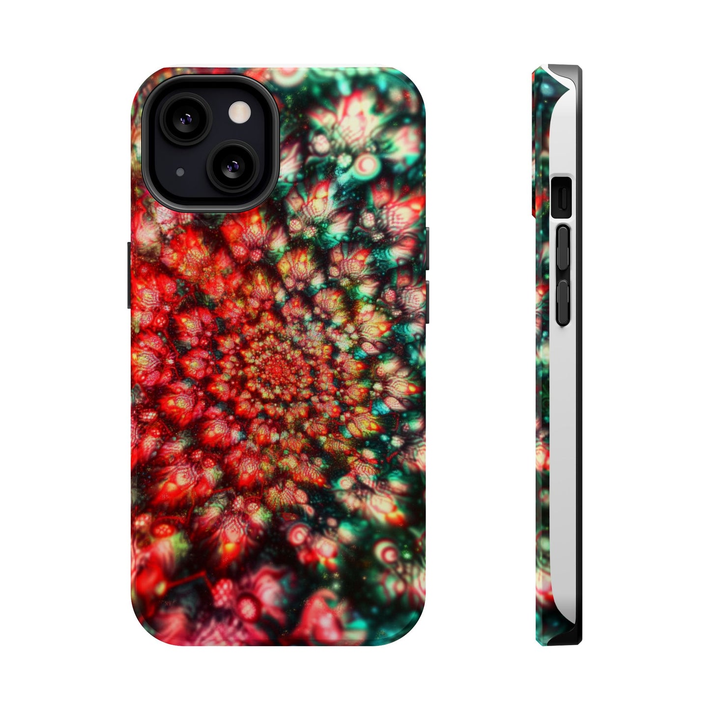 Luxurious Magnetic Wireless Charging Tough iPhone Case - "Psychedelic Dreams" by Moxie-Jay