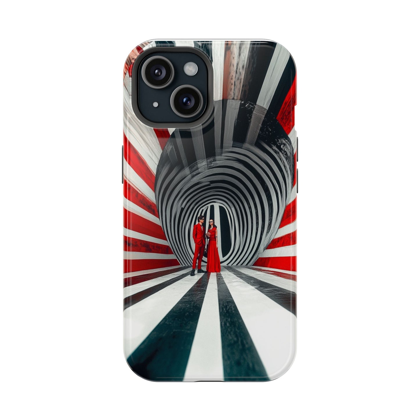 Cosmic Vortex" Luxury Magnetic Wireless Charging iPhone Case by Moxie Jay