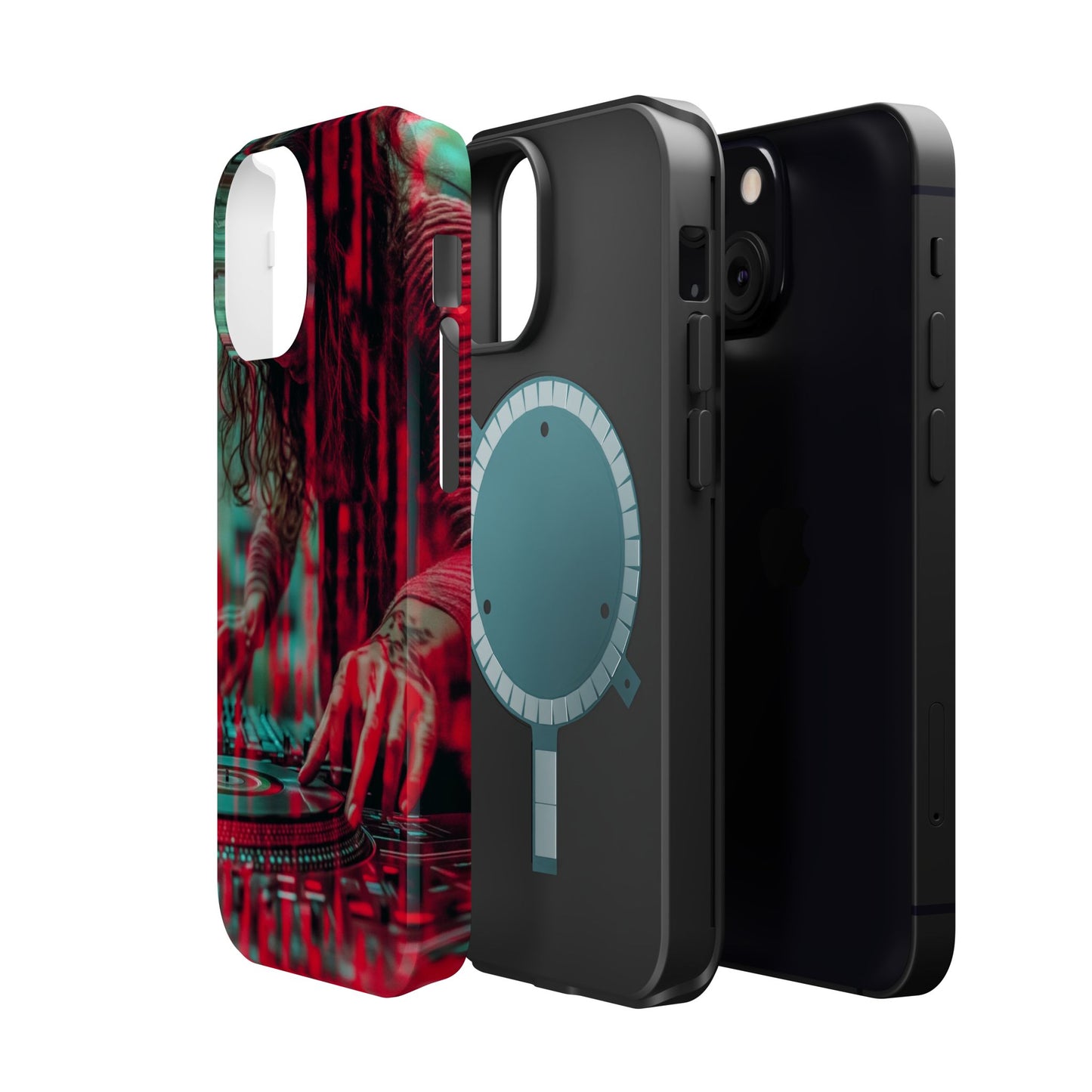 "Vinyl Virtuoso" Luxury Magnetic Wireless Charging iPhone Case by Moxie Jay