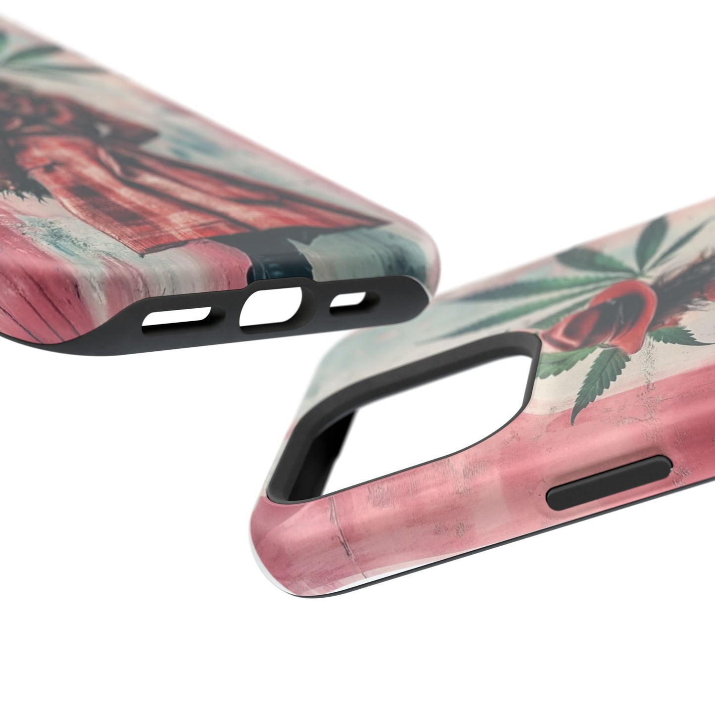 Bohemian Magnetic Tough Case - Stylish Cannabis Art for Phone Protection