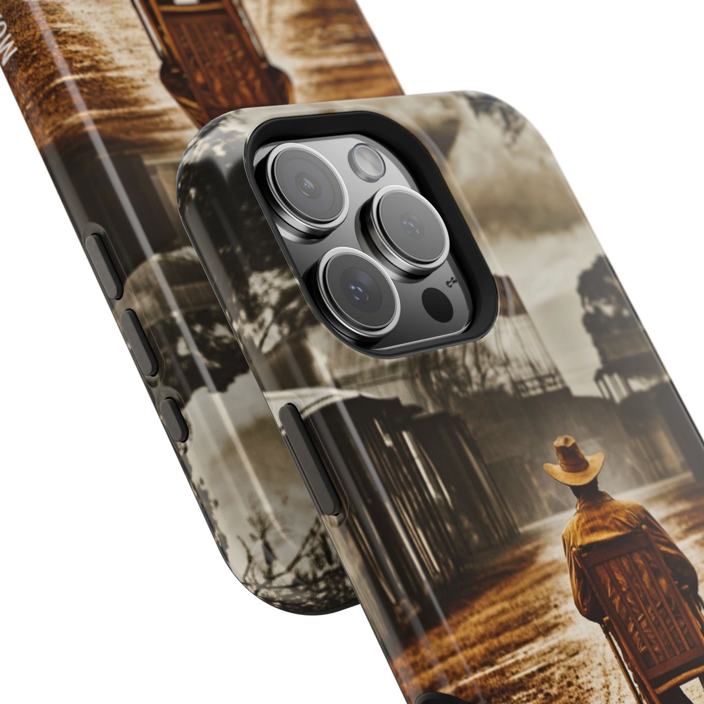 Vintage Western Magnetic Tough Cases - Perfect for Outdoor Enthusiasts