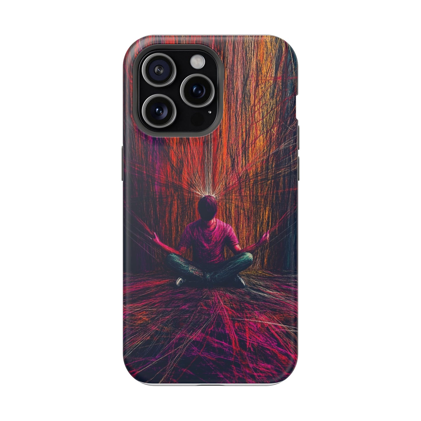 Luxurious Magnetic Wireless Charging Tough iPhone Case - "Transcendence" by Moxie-Jay