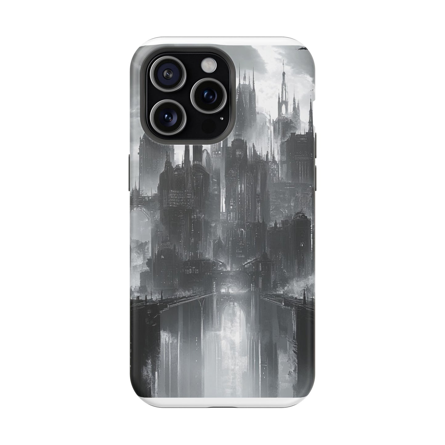iPhone Magnetic Tough Case - Futuristic Gotham Design by Moxie Jay