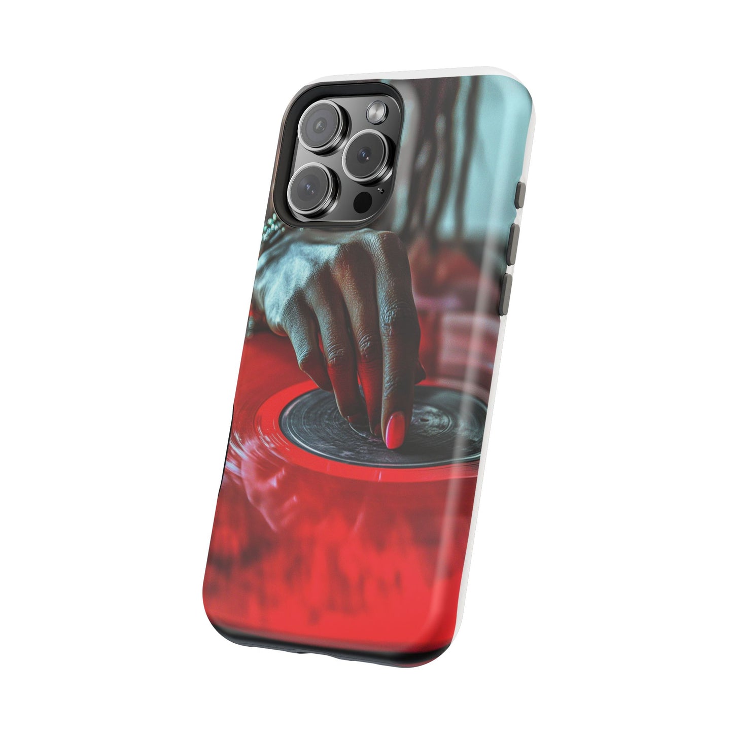 Luxurious MagSafe® Compatible iPhone Case - "Vinyl Groove" by Moxie-Jay