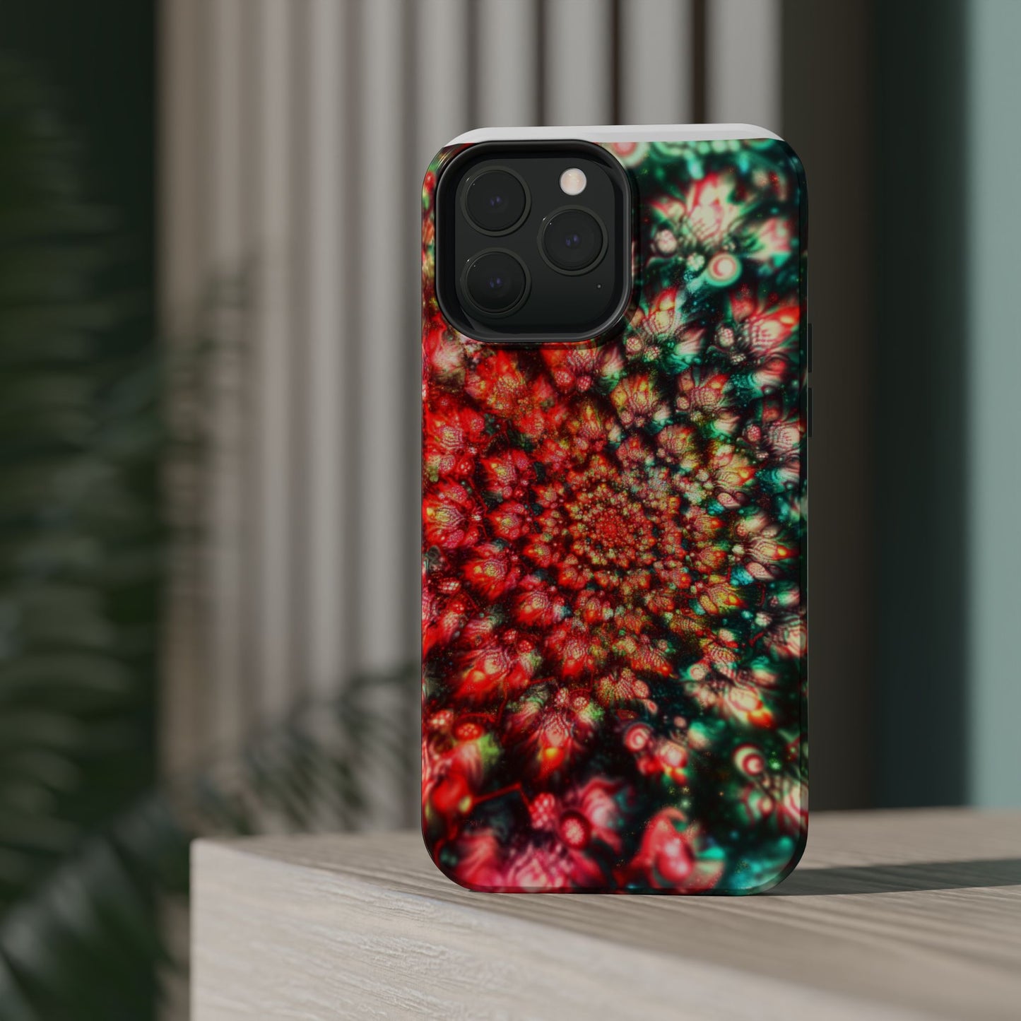 Luxurious Magnetic Wireless Charging Tough iPhone Case - "Psychedelic Dreams" by Moxie-Jay