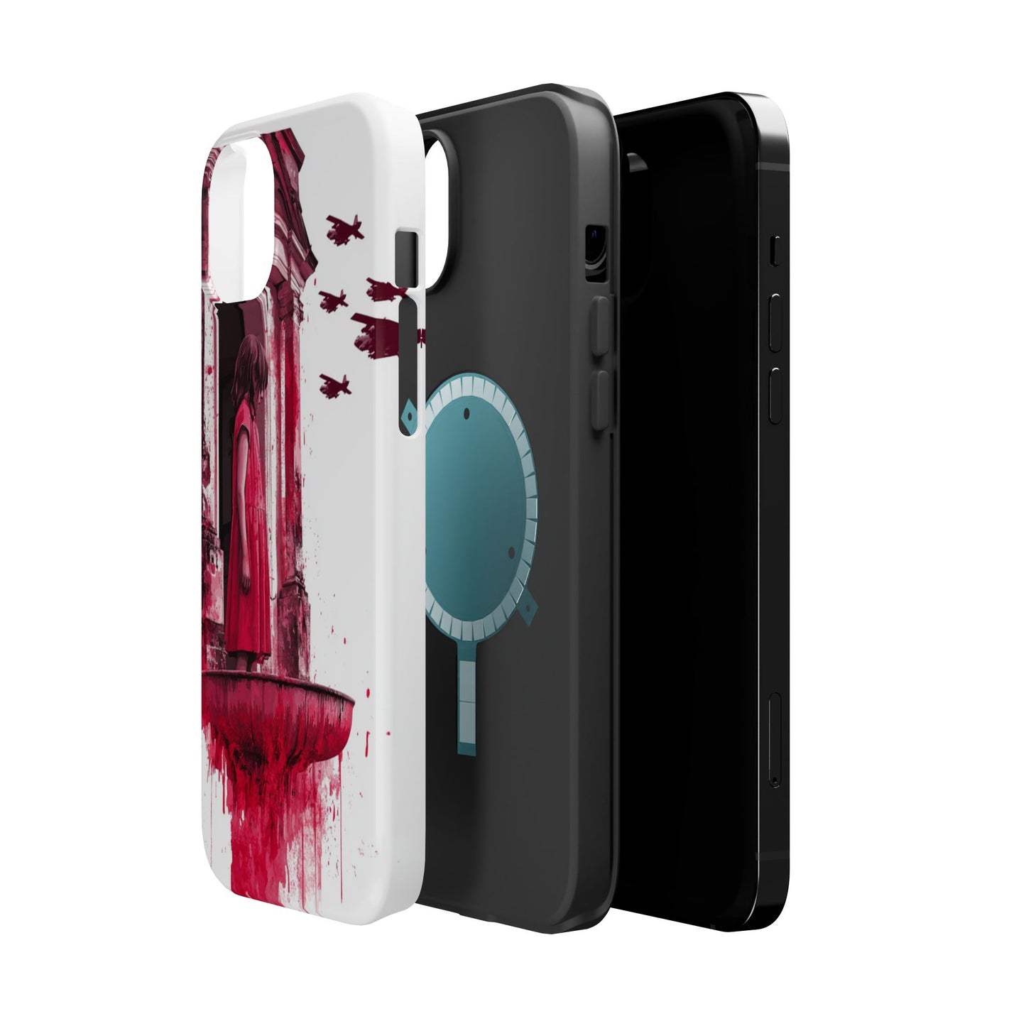 Luxurious MagSafe® Compatible iPhone Case - "Resilience in Ruins" by Moxie-Jay