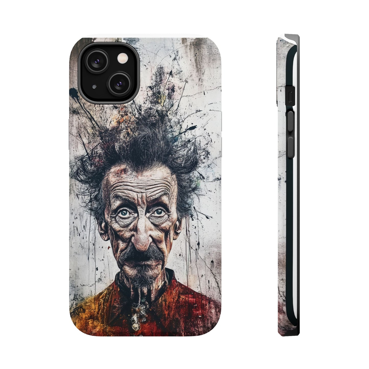 Luxurious Magnetic Wireless Charging Tough iPhone Case - "Demonic Dali" by Moxie-Jay