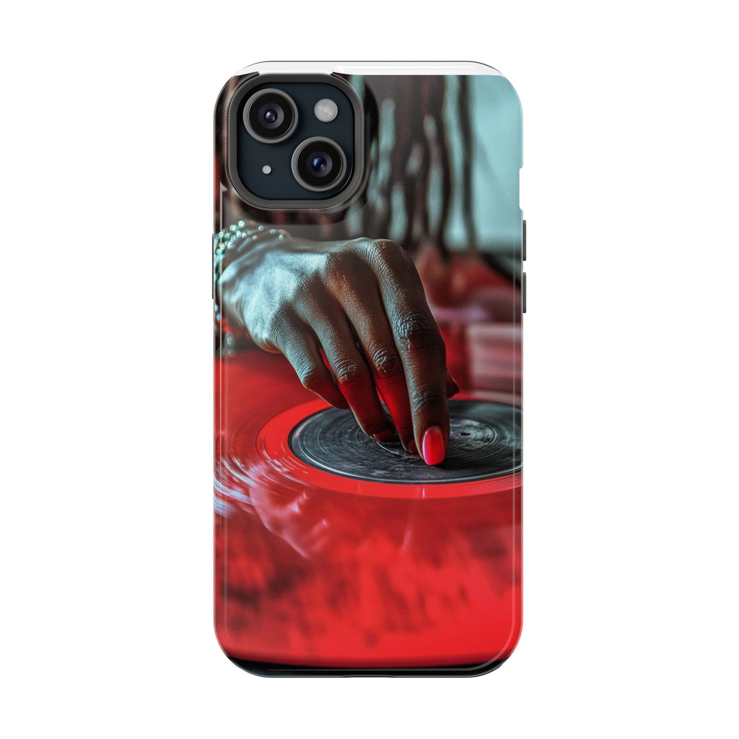 Luxurious MagSafe® Compatible iPhone Case - "Vinyl Groove" by Moxie-Jay