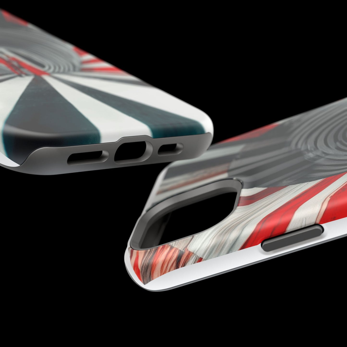 Cosmic Vortex" Luxury Magnetic Wireless Charging iPhone Case by Moxie Jay