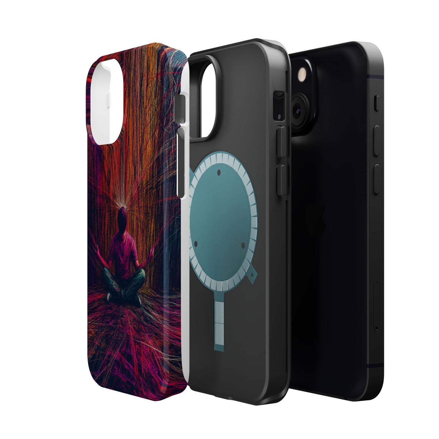 Luxurious Magnetic Wireless Charging Tough iPhone Case - "Transcendence" by Moxie-Jay