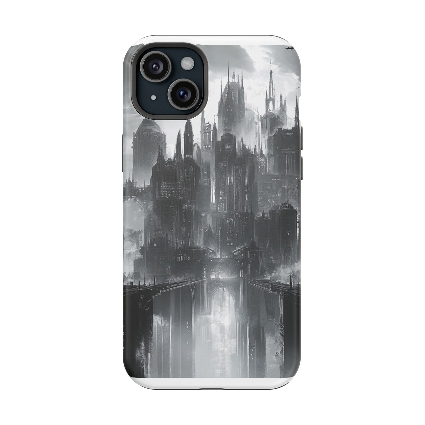 iPhone Magnetic Tough Case - Futuristic Gotham Design by Moxie Jay