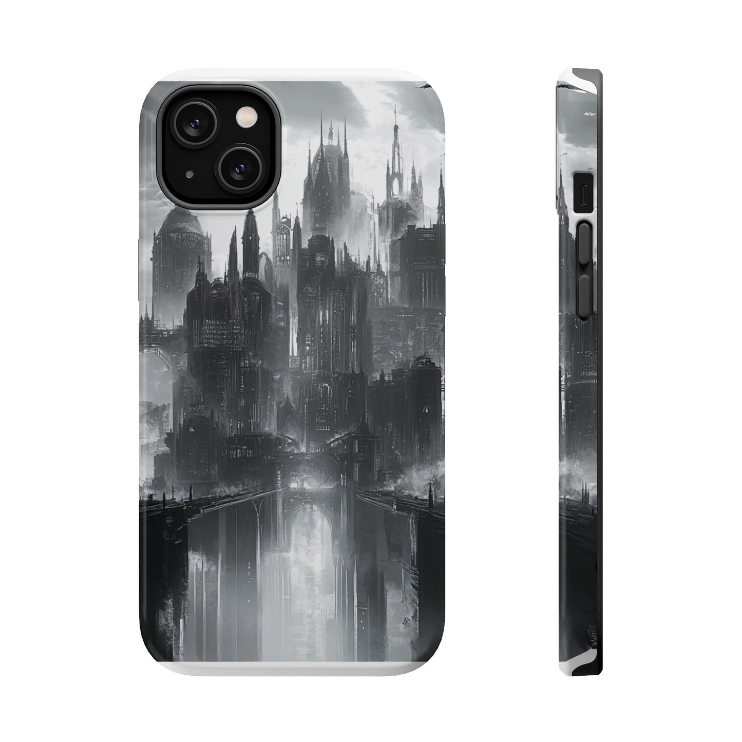 iPhone Magnetic Tough Case - Futuristic Gotham Design by Moxie Jay