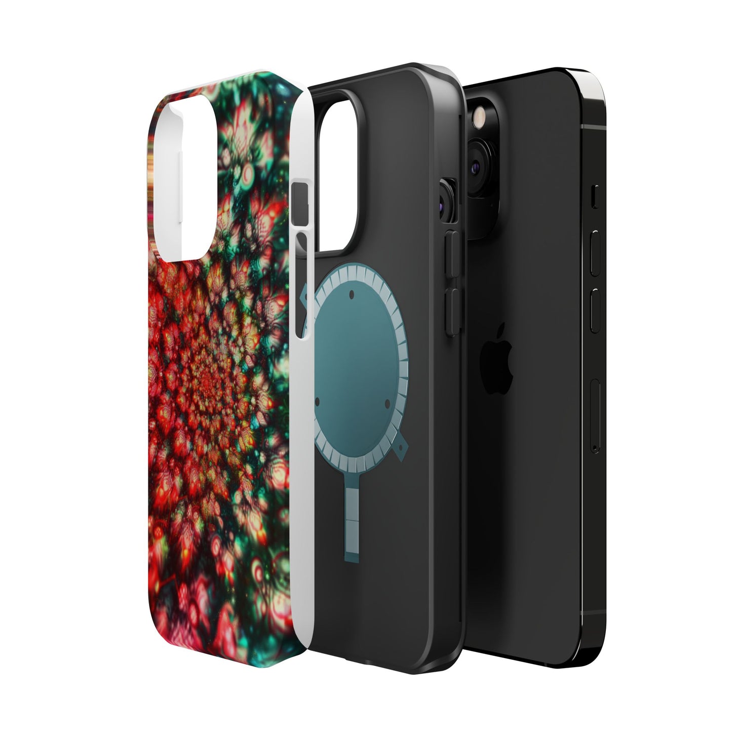 Luxurious Magnetic Wireless Charging Tough iPhone Case - "Psychedelic Dreams" by Moxie-Jay