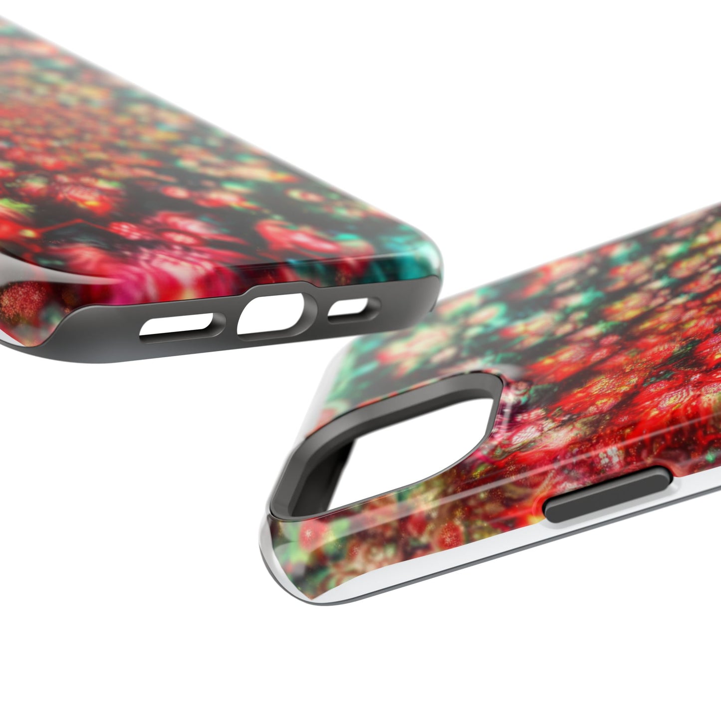 Luxurious Magnetic Wireless Charging Tough iPhone Case - "Psychedelic Dreams" by Moxie-Jay