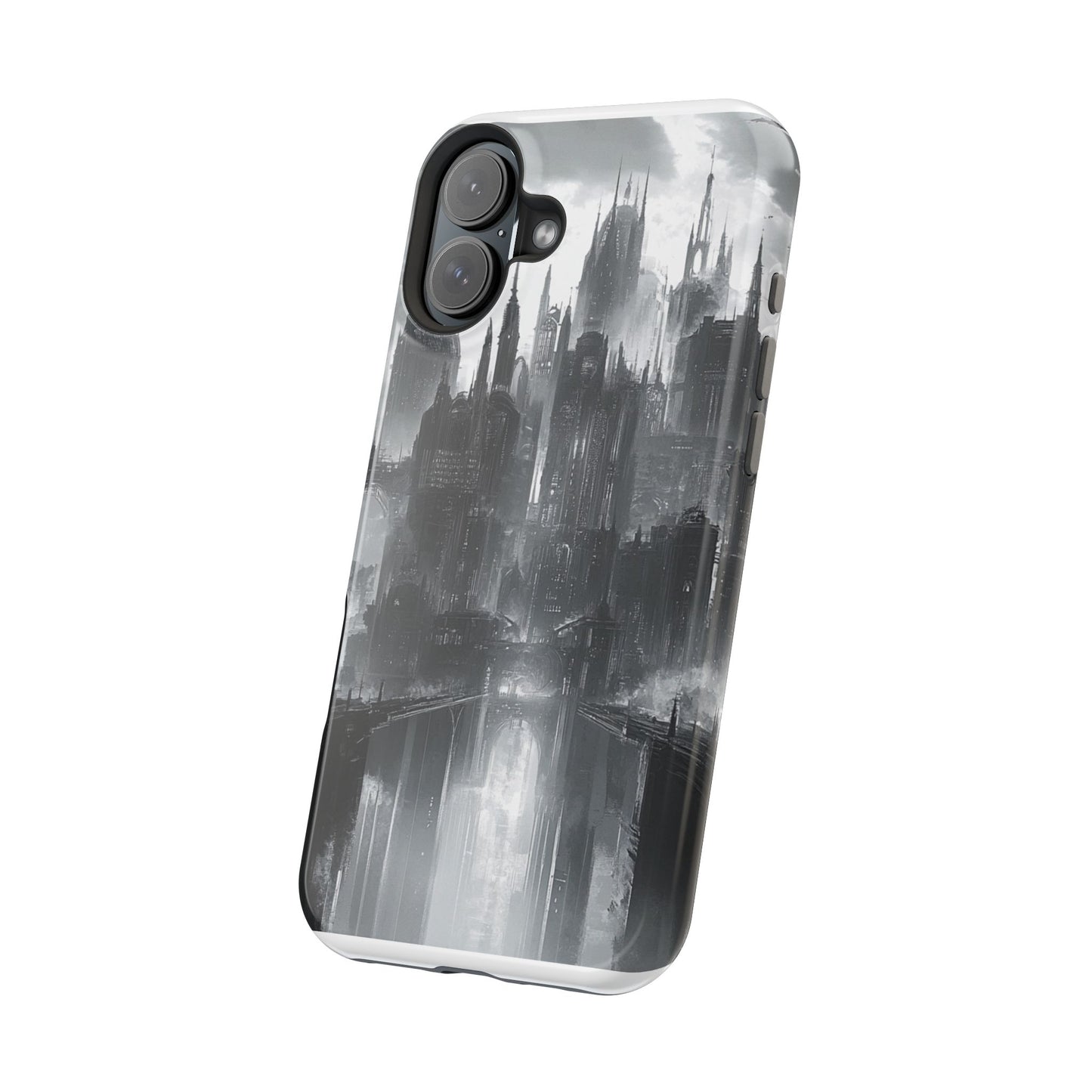 iPhone Magnetic Tough Case - Futuristic Gotham Design by Moxie Jay