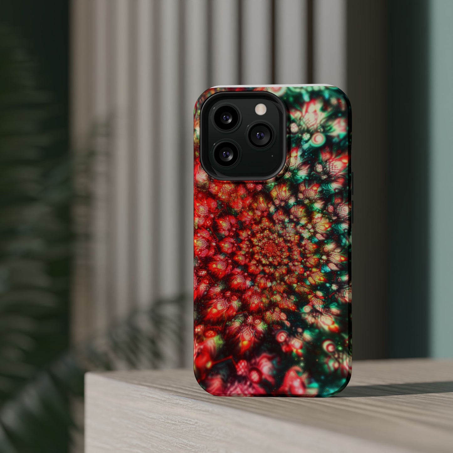 Luxurious Magnetic Wireless Charging Tough iPhone Case - "Psychedelic Dreams" by Moxie-Jay