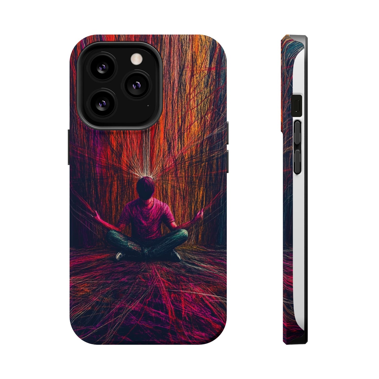 Luxurious Magnetic Wireless Charging Tough iPhone Case - "Transcendence" by Moxie-Jay