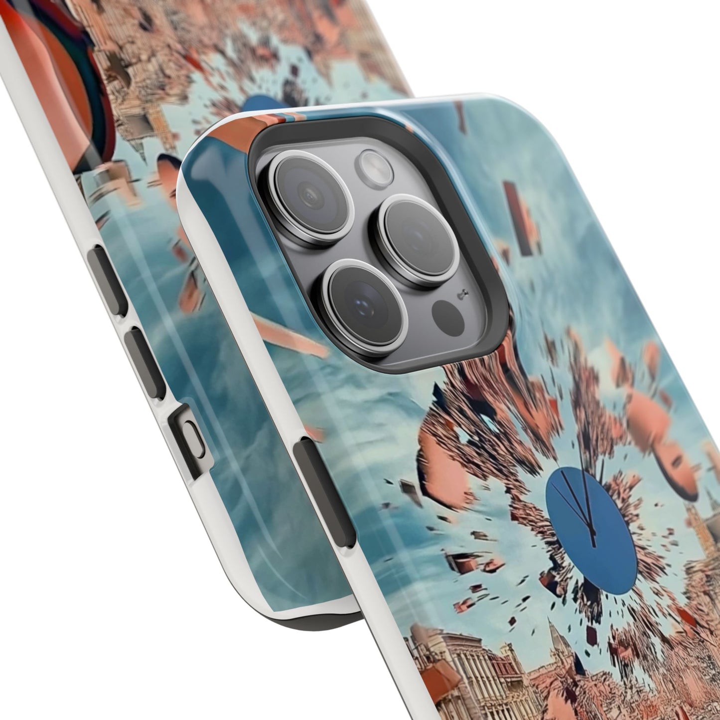 Phone Case with 'World at 10000 MPH' Art by Moxie Jay