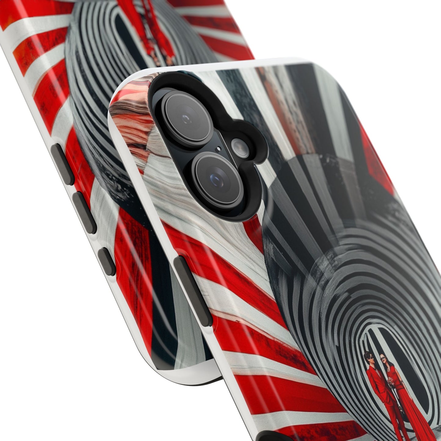 Cosmic Vortex" Luxury Magnetic Wireless Charging iPhone Case by Moxie Jay
