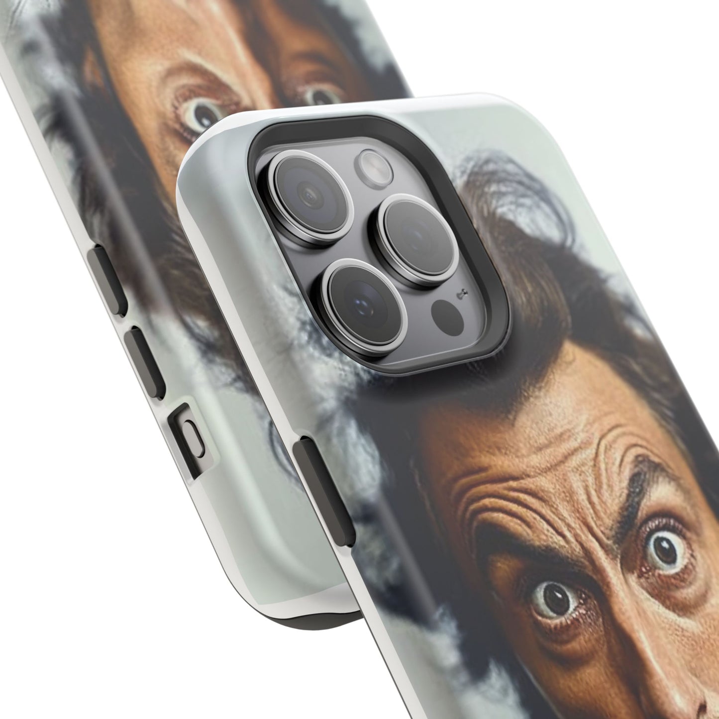 Luxurious Magnetic Wireless Charging Tough iPhone Case - “Close-Up Salvador Dali” by Moxie-Jay