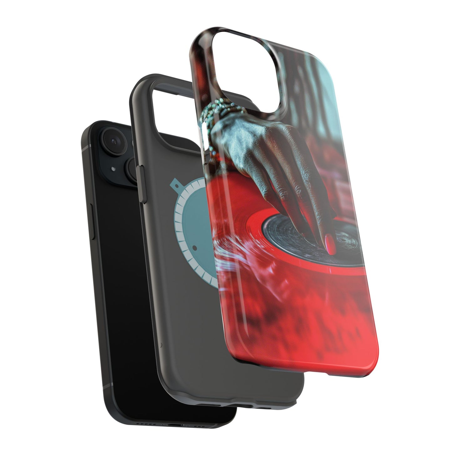 Luxurious MagSafe® Compatible iPhone Case - "Vinyl Groove" by Moxie-Jay