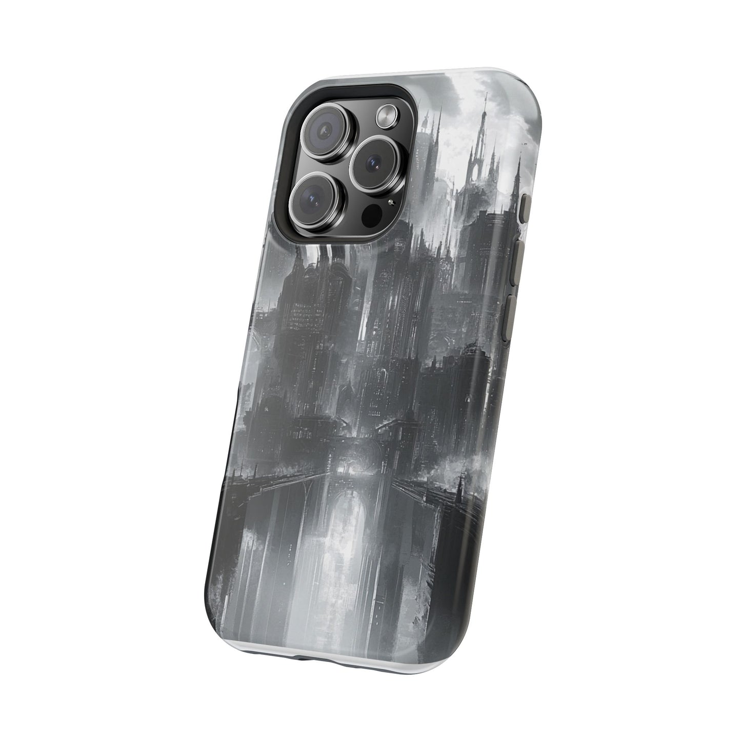 iPhone Magnetic Tough Case - Futuristic Gotham Design by Moxie Jay