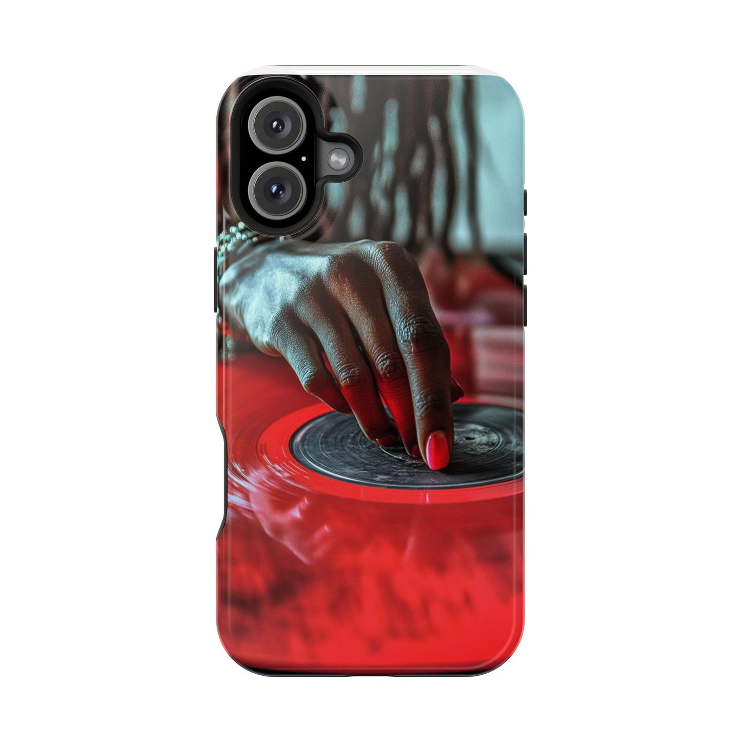 Luxurious MagSafe® Compatible iPhone Case - "Vinyl Groove" by Moxie-Jay